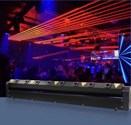 8 Yeux RGB Laser LED Bar Light 50000 Heures de vie pour le spectacle de scène DJ Disco